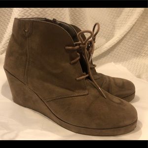 Light Brown Suede Boots - size 11